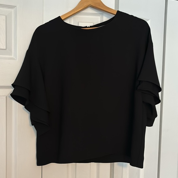 H&M waterfall sleeve top, size 6 - Picture 1 of 4